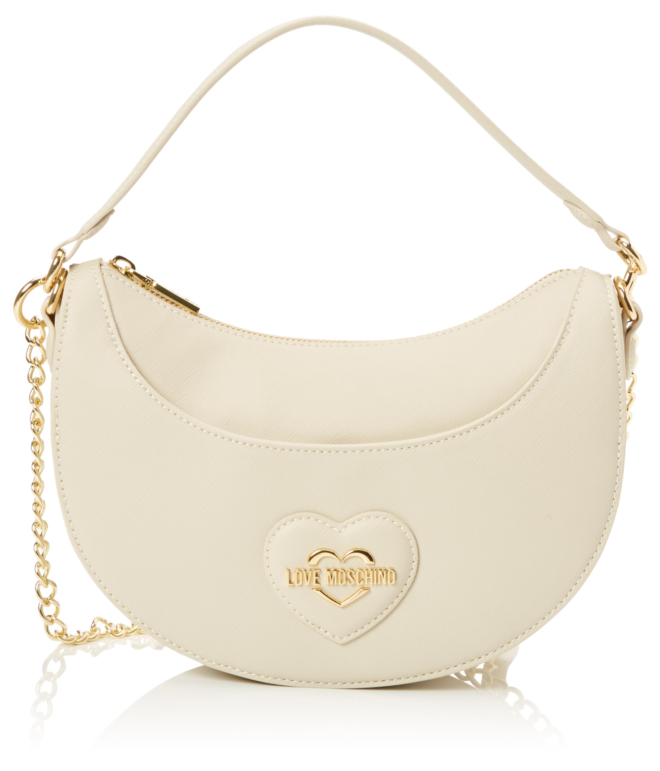 Love Moschino Damen Schultertasche – Quilted PU In Elfenbein, Modell Jc4000pp1mla0110