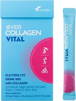 Vital | Electrolytes Powder No Sugar | Hydration Drink Mix with Hydrolyzed Collagen Peptide Powder | Recovery Drink After Exercise | 30 Stick Packets
