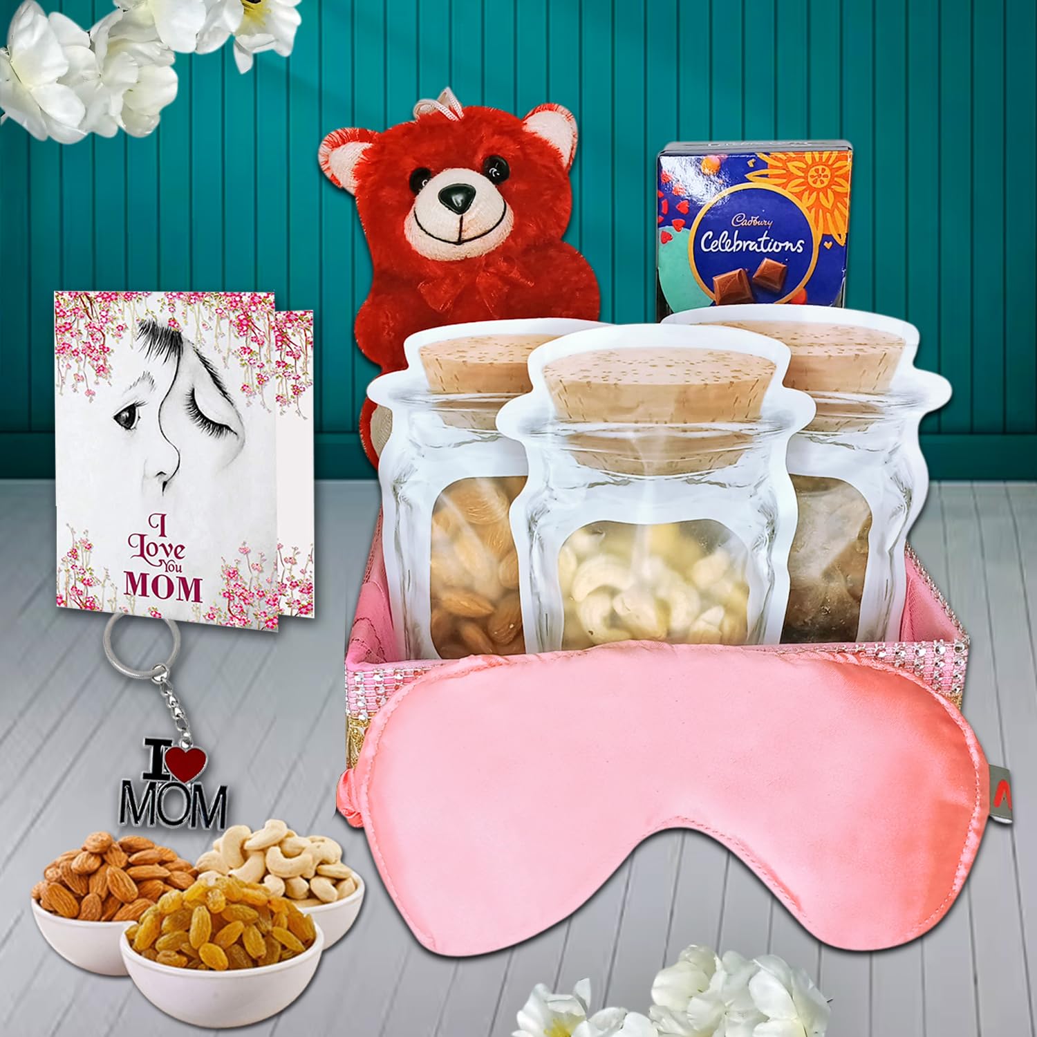 Midiron Mother’s Day Gift Hamper, Sweet Chocolate and Dry Fruits Combo for Celebrate to Mom's day, Thoughtful Gift for Mom, Mother, Grandmother on Birthday, & Her Spacial Days-image-29
