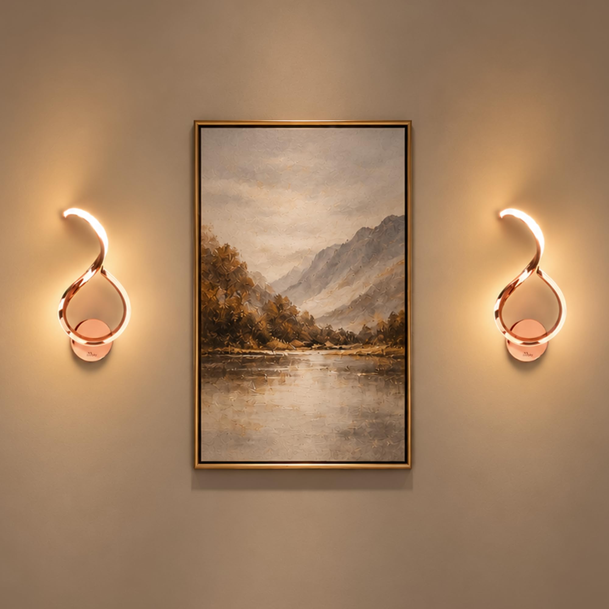 Auric Twist Wall Light - Gold Modern Sconce -16