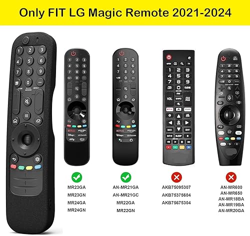 Miniatura 2 de Funda protectora de silicona para LG Smart TV Magic Remotes, para LG AN-MR21GA AN-MR21GC MR22GA MR22GN MR23GA Magic Remotes 2021-2024, funda