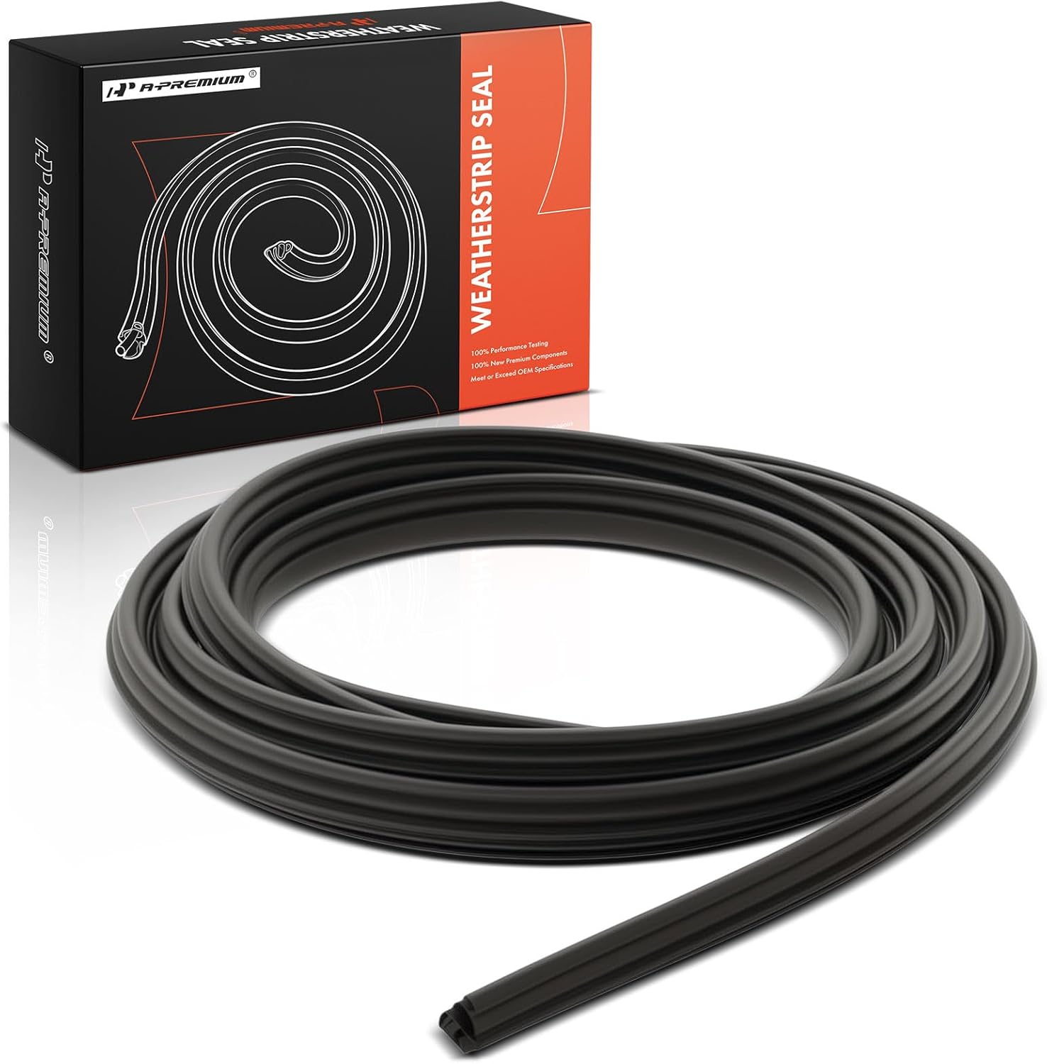 A-Premium Front Right Car Door Weather Stripping Seal Strip Compatible with Ford F-150 F150 2004 2005 2006 2007 2008, Extended Cab Pickup