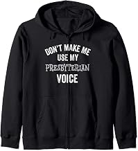 Funny Presbyterian Gift Christian Minister Pastor Zip Hoodie
