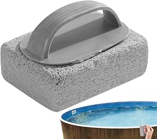 Pool Pumice Stone for Cleaning Tiles Heavy Duty Eraser with Handle | Pumice Stone Toilet Bowl Cleaner for Bathtub Grill Shower Sink Stove Oven Glass