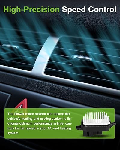 Miniatura 349 de SCITOO Resistencia de motor de ventilador HVAC para 2008-2013 para Chrysler 300/2008-2016 para Town & Country/2008-2010 para Dodge Charger/2008-2018
