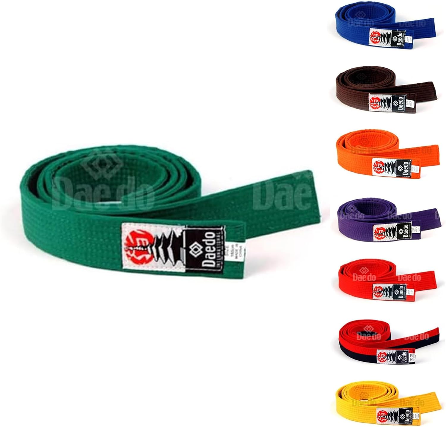 Daedo Taekwondo Belt for Adults and Kids, 240 cm/95" Length – Durable Martial Arts Belt for Taekwondo, Karate, Judo