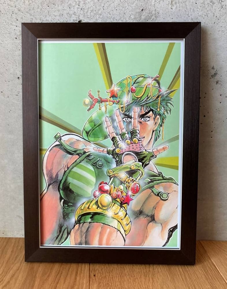 ジョジョ　ポスターセット（額縁付き） 専用出品】額付きポスター JOJO ジョジョの奇妙な冒険 2枚セット