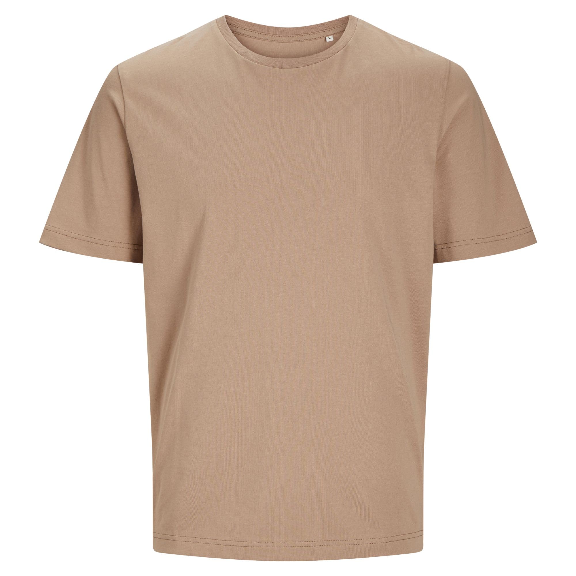Jack & Jones JJ001 Canvas Tee Warm Taupe L Colour: Warm Taupe, Siz