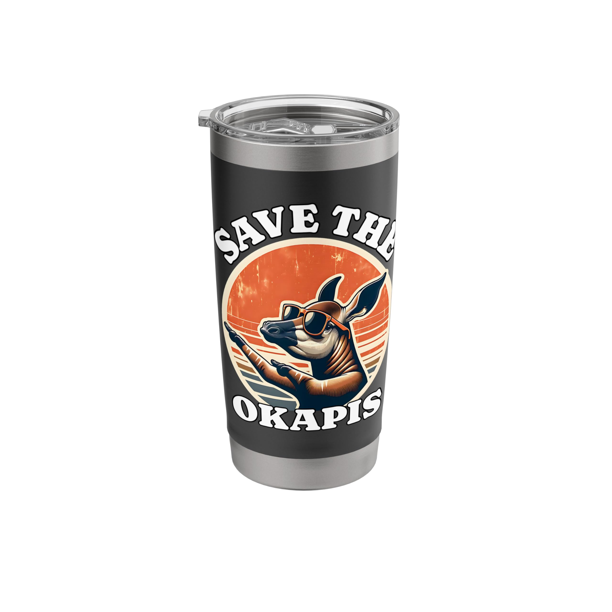 Save Okapi Okapis Forest Giraffe Stainless Steel Insulated Tumbler