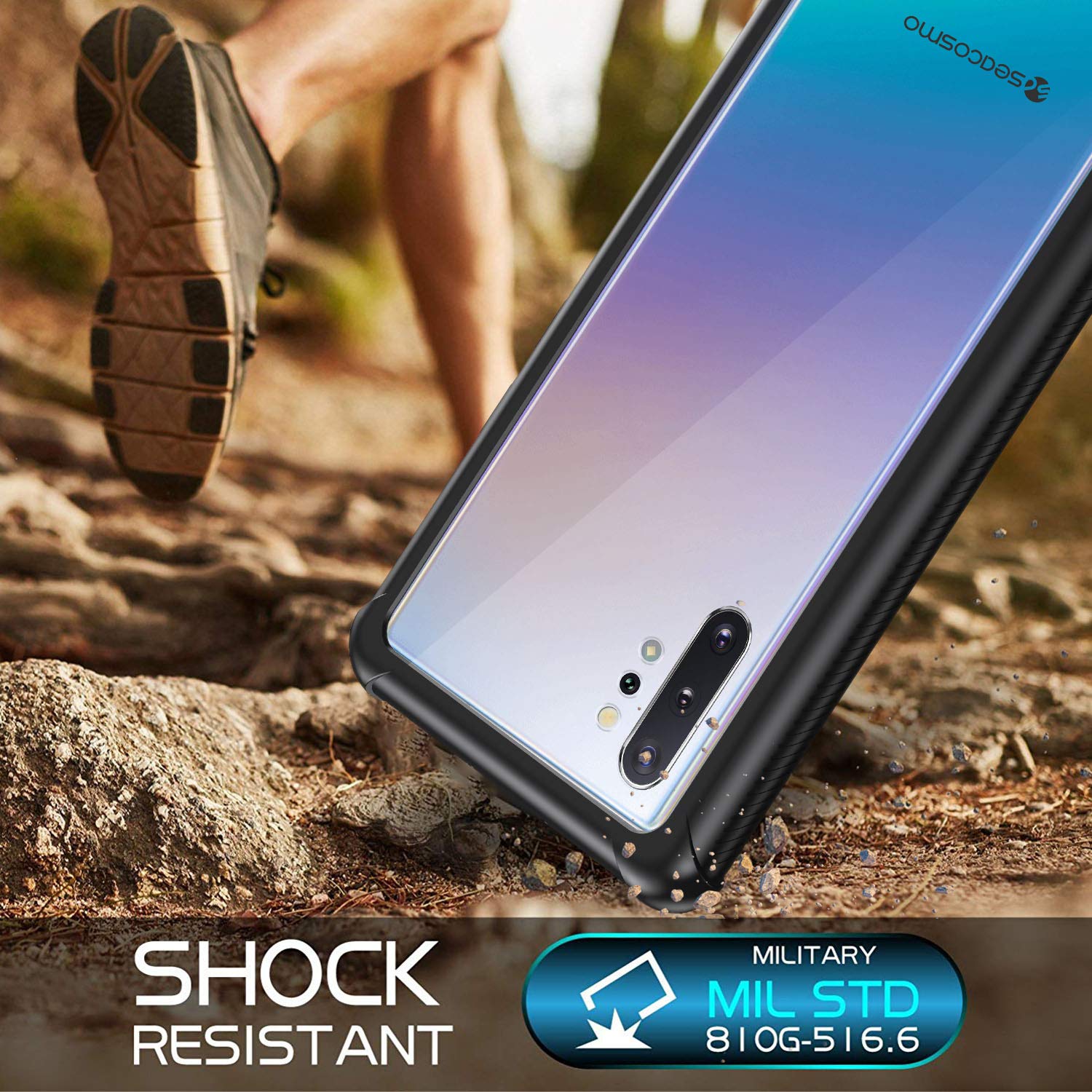 Seacosmo Samsung Note 10 Plus Case Full Body Shockproof Cover