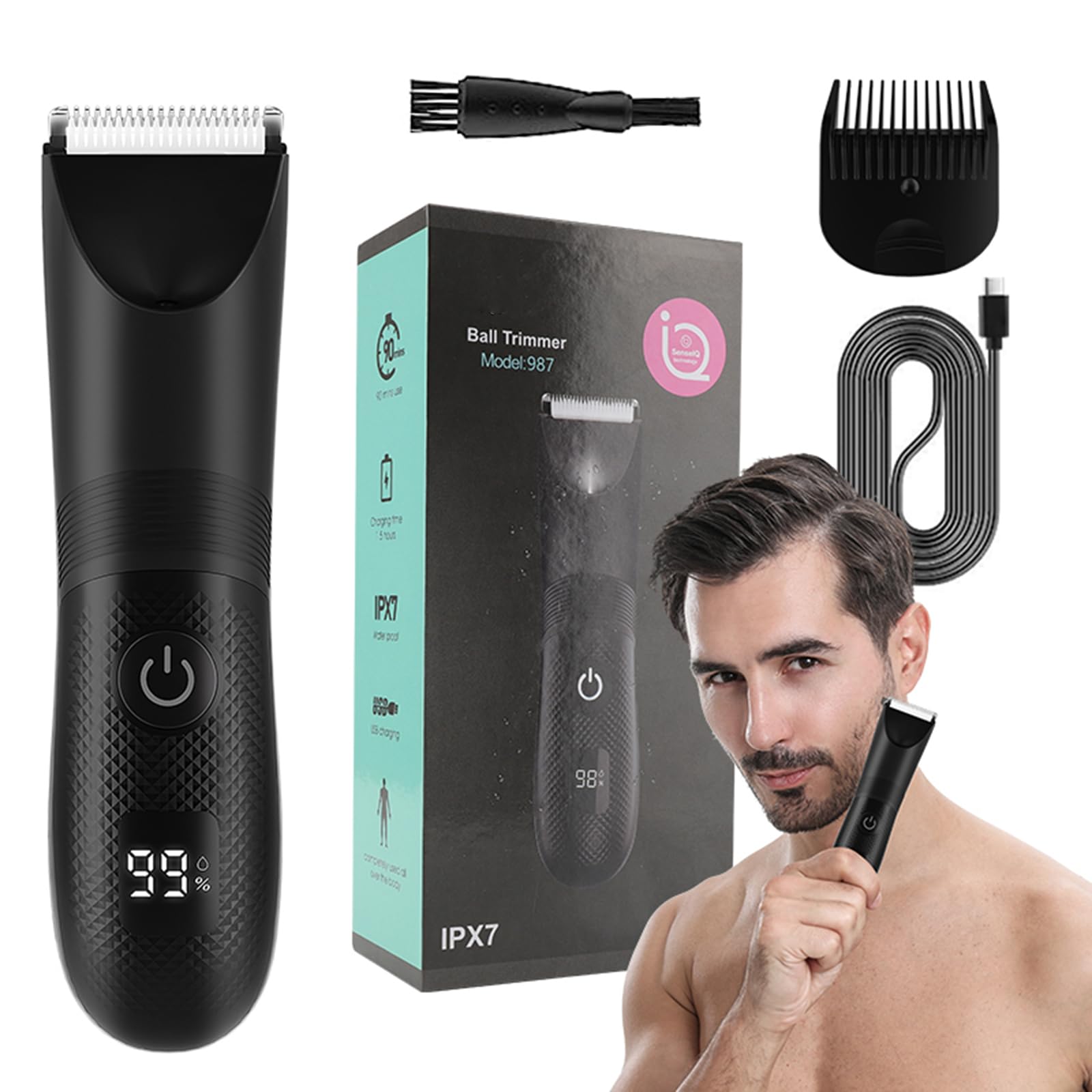 Ljmyy Waterproof Electric Shaving Device Small Electric Shaving Tool Small Electric Shaver Convenient Electric Grooming Tool