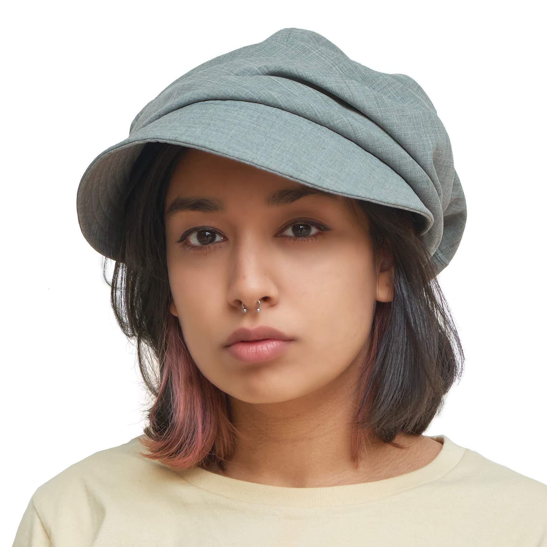 CHARM Sombrero de Sol Verano Algodón Orgánico Mujer - Visera Quimio UV Protégé