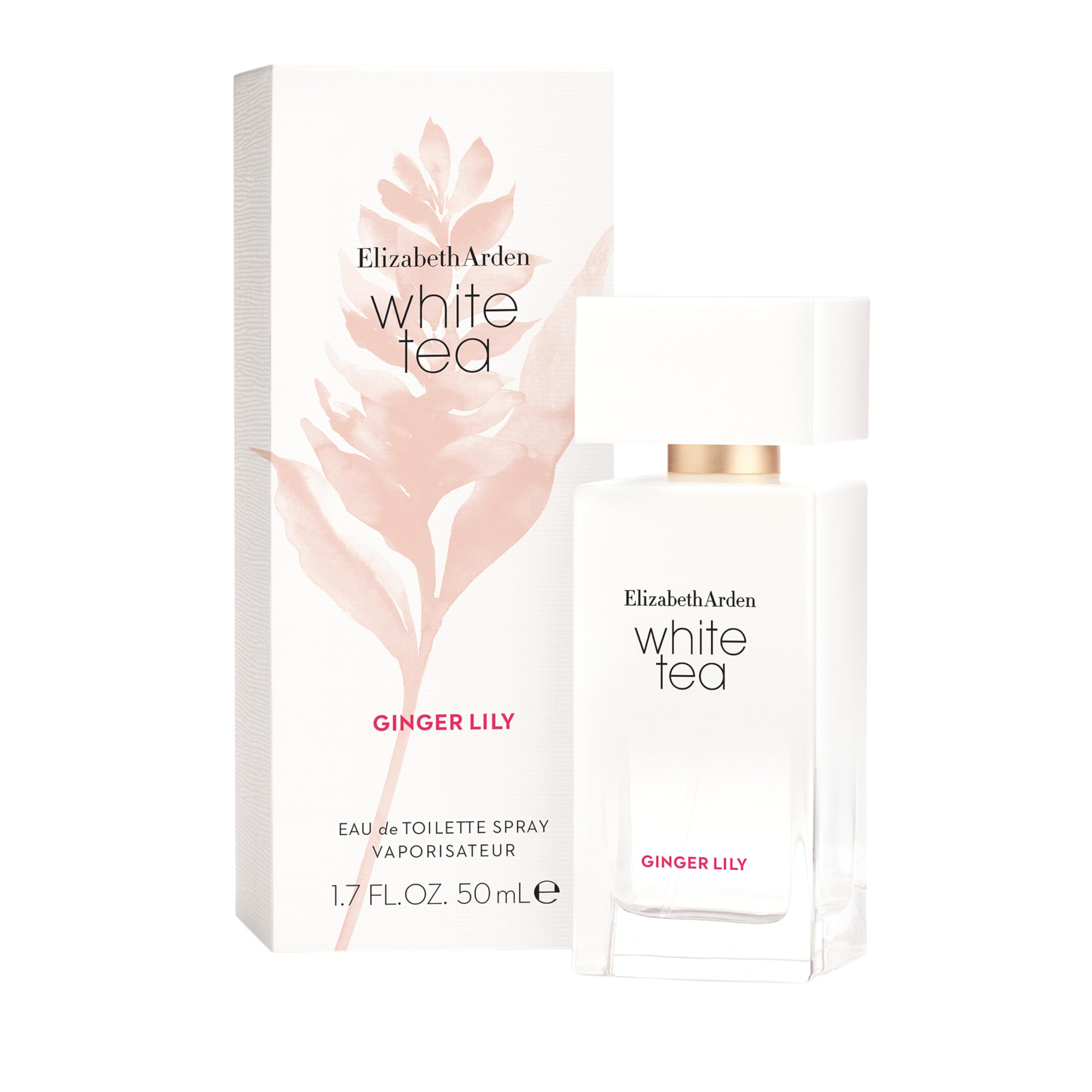 Elizabeth Arden – White Tea Ginger Lily Eau de Toilette Spray: fragranza dolce e floreale con giglio allo zenzero, estratto di tè bianco e legno di Madras, fresca e sensuale, per il benessere, 50 ml