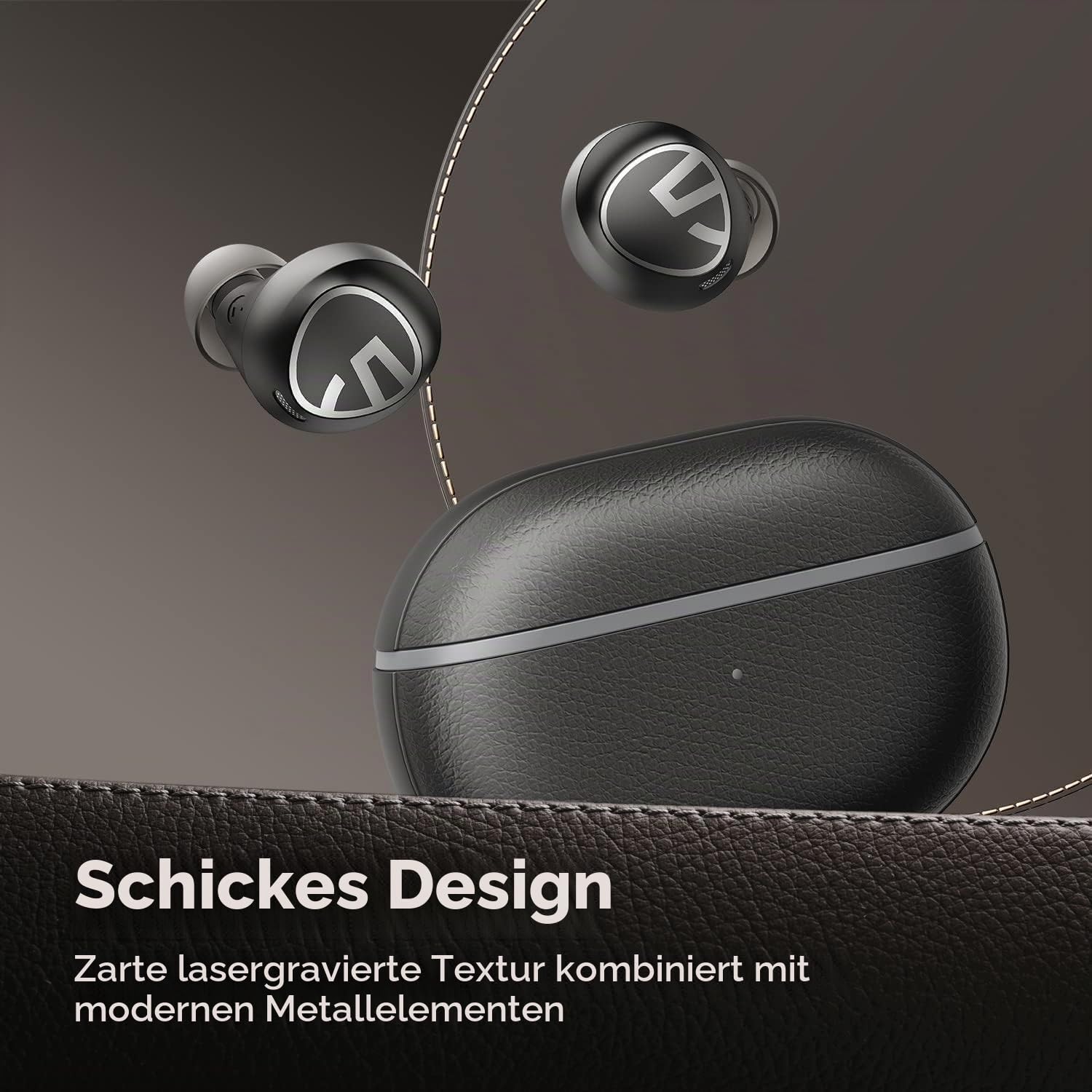 SoundPEATS Free2 Classic Wireless Earbuds with 30Hrs Playtime IPX5 Waterproof Headphones for Sports Stereo Bluetooth 5.1 Earphones in-Ear, Built-in Mic for Clear Calls, Touch Control