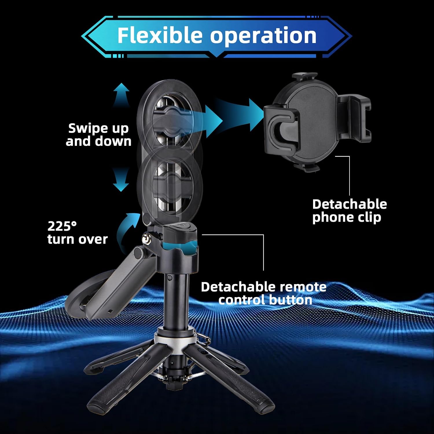 MQOUNY MagSafe Tripod Stand & Selfie Stick - Image 6
