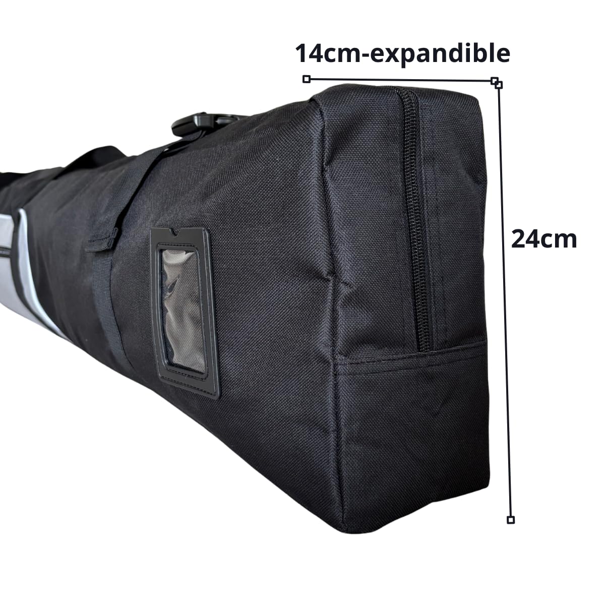 cavest Bolsa de esquis Acolchada Impermeable, Reforzada de 1,70 y 1,90, Funda esquis y Bastones.