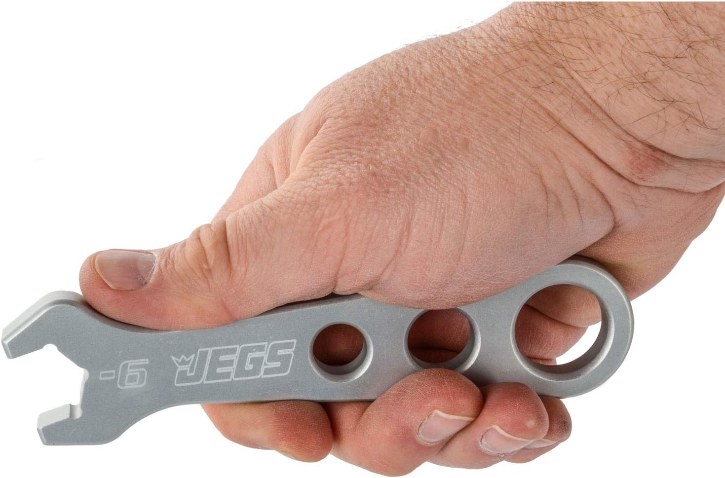 JEGS AN Standard Wrench | Fits -6AN (11/16� Hex) Standard Fittings | Made In USA | Clear Anodized & Laser Etched | 1 Per Package