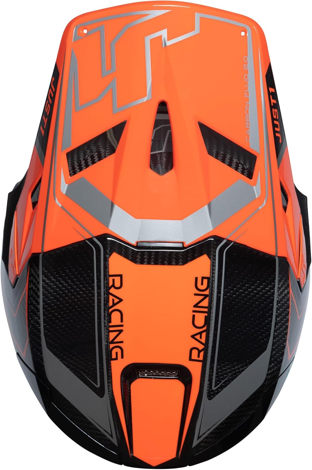 Just1 Racing J22 Adult 3K Carbon Fiber Shell MX Motocross Off-Road Motorcycle Helmet ECE/DOT Approved