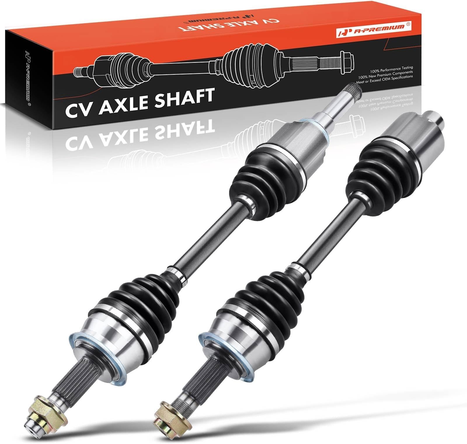 TRQ Front CV Axle Shaft Assembly Set Compatible with 2012