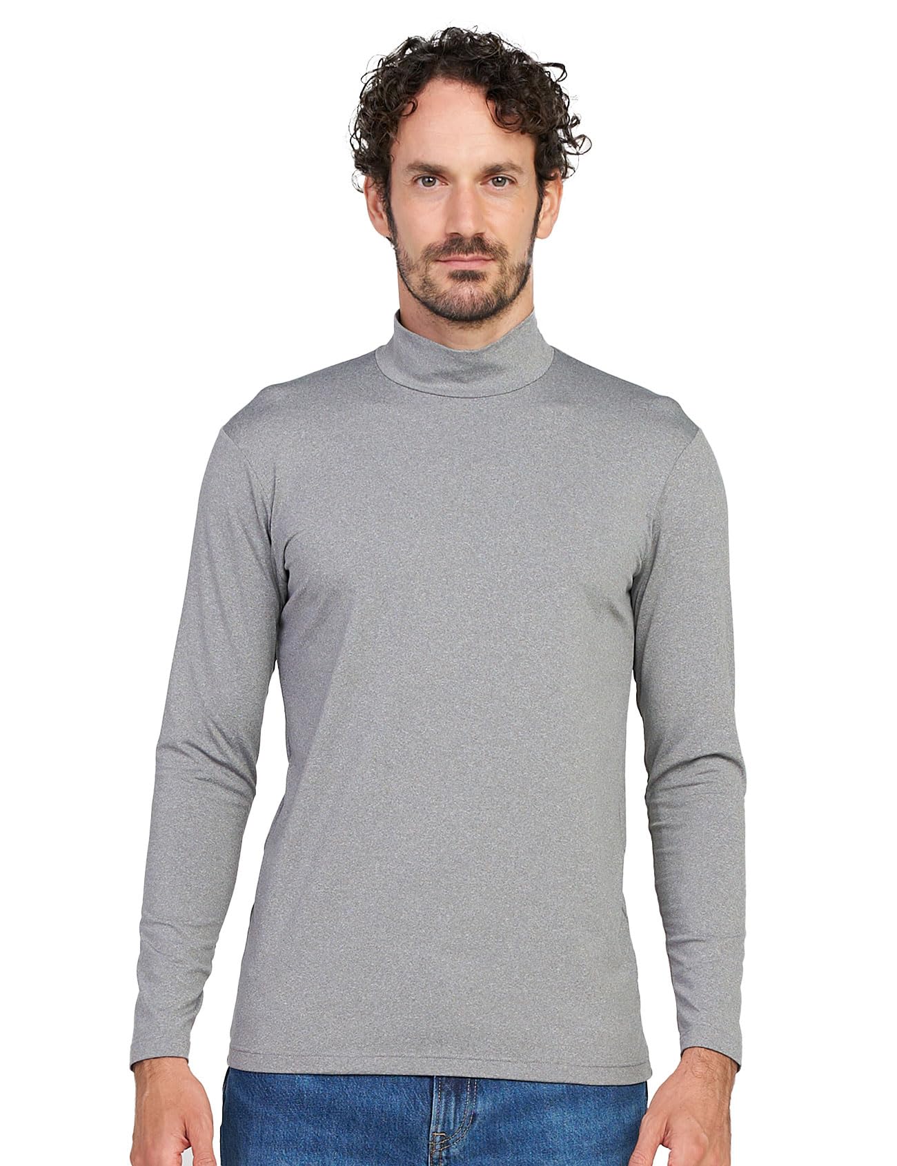 LAPASA Herren Stehkragen Thermounterhemd, Innenfleece Thermounterwäsche langarmliges Thermo Shirt Funktionsunterwäsche Oberteil (M102 Warm/M123 Wärmer/M132 Extra Warm)