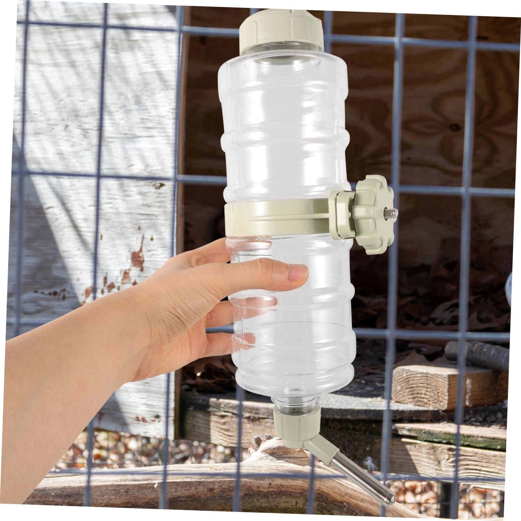 HANABASS 2pièces Distributeur Eau Automatique pour Animaux De Compagnie Abreuvoir Suspendu pour Chiens Et Rongeurs Résistant Et Pratique Évite Les Déversements