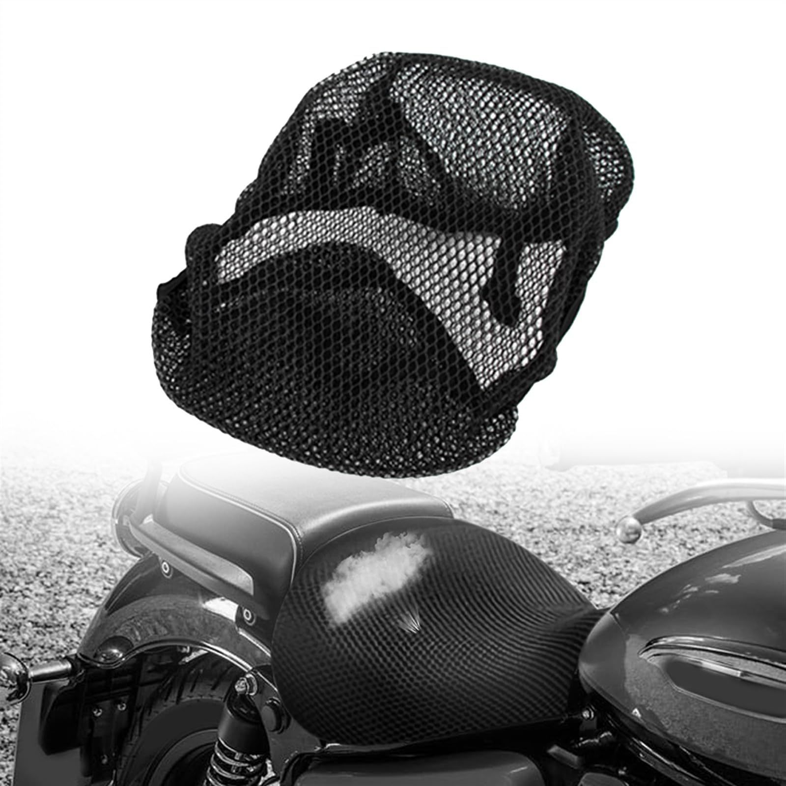 Housse de siège de moto en nylon premium pour Royal Enfield Meteor 350