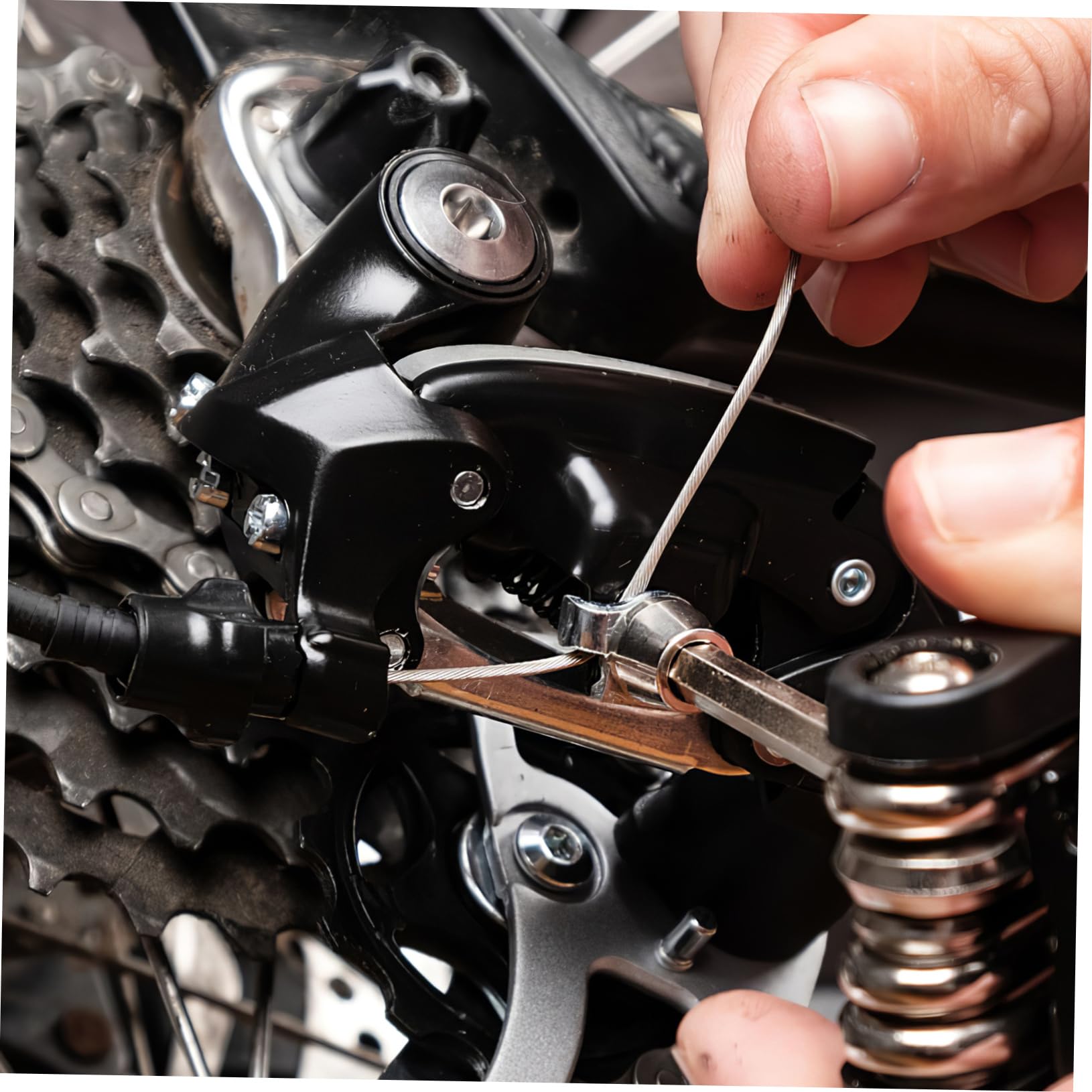 HANABASS 10 Pcs Mountain Bike Brake Cables Durable Easy Installation for Road and Mountain Weather Resistant Replacement Parts