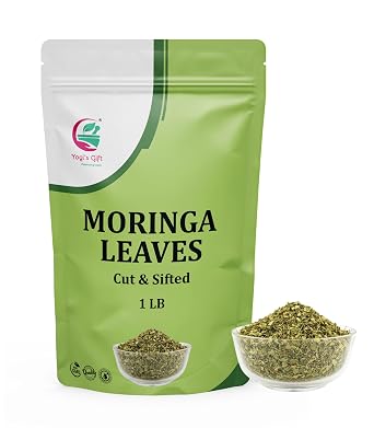 Yogis Gift Moringa Leaves 1 Lb | Cut & Sifted Loose Leaf for Herbal Tea