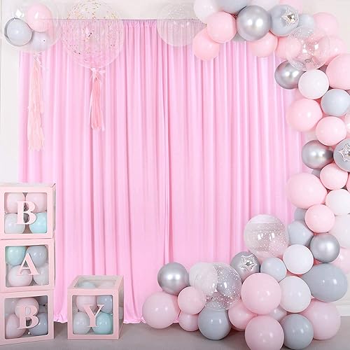 Miniatura 10 de AK TRADING CO. Cortinas para fondo de poliéster negro, de 10 x 10 pies, paneles de cortina con bolsillos para la barra, decoración para ventana,