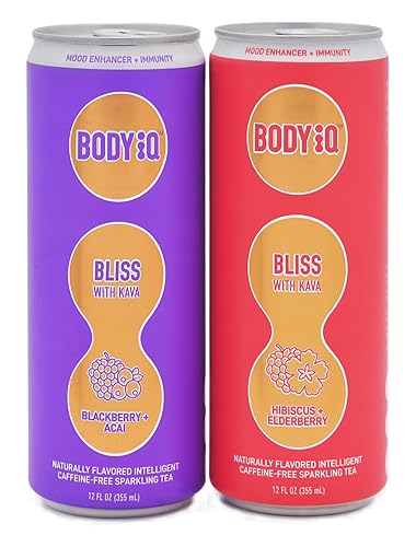 Miniatura 10 de BLISS Té espumoso inteligente sin cafeína (bayas de saúco hibisco, paquete de 12 unidades)