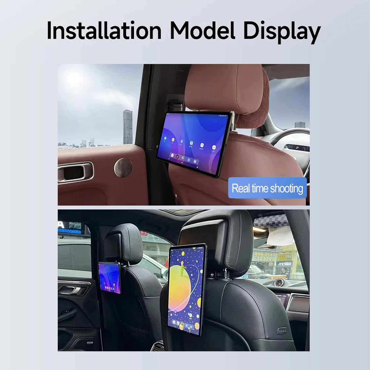 12.5 inch 4K Android Car TV Headrest Monitor for Cars Back seat Rear Entertainment System, Support Wireless Phone Link Touch Screen,with WiFi/Bluetooth/HDMI/USB/Video Player 6G+128G (1*PCS)