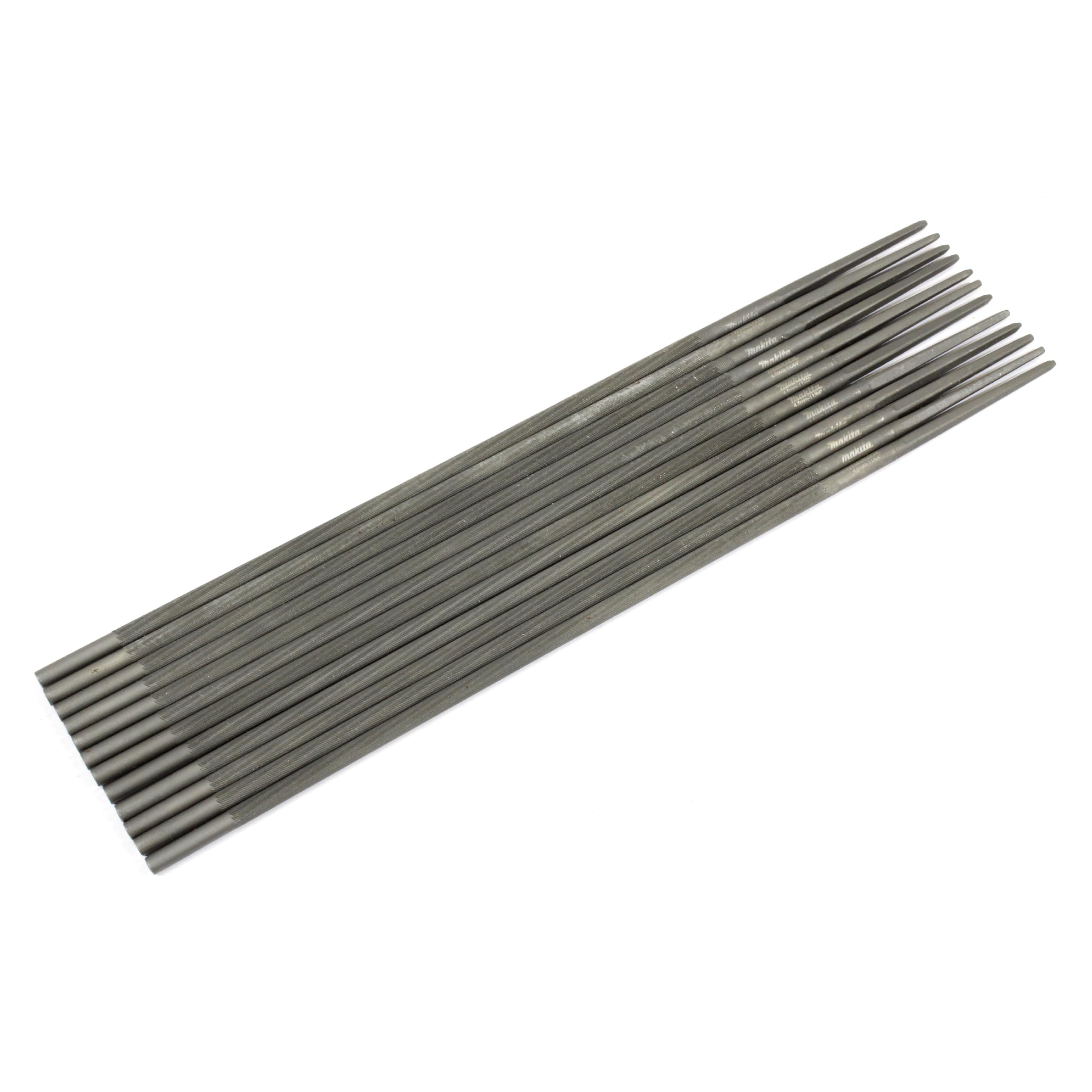 Évitez une chaîne qui saute grâce aux limes rondes 4,5 mm Makita D-67387 en lot de 12 pièces