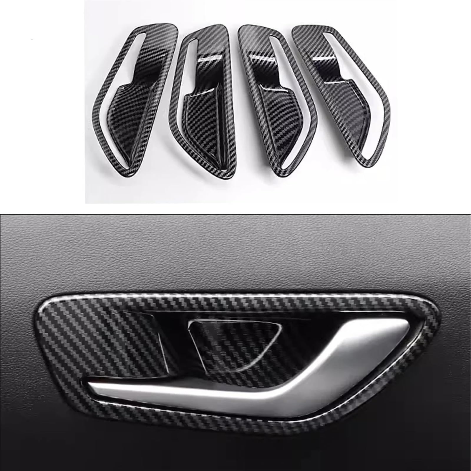 HJKDSZ Inner Door Handle Inner Door Handle Car Decorative Cover for Hyundai for Tucson NX4 2022 2023