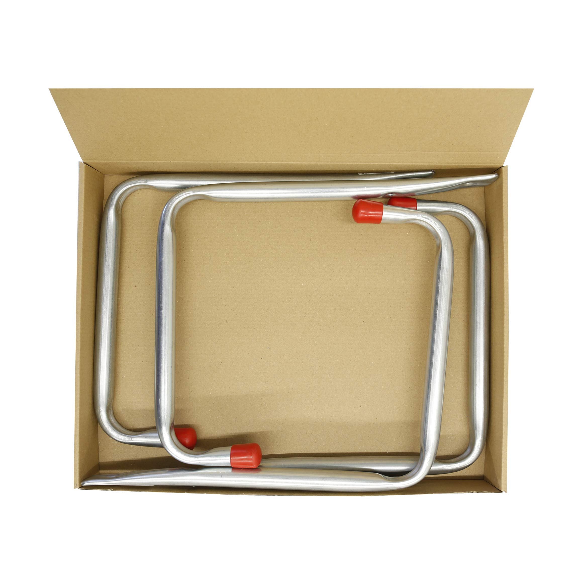 VORMANN Wandhaken Gerätehaken Garagenhaken Lasthaken Haken| Traglast 22 kg | witterungsbeständig | U-Form, 4-teiliges Set, Größe: 302 x 250 x 93 x 210 mm | Made in Germany