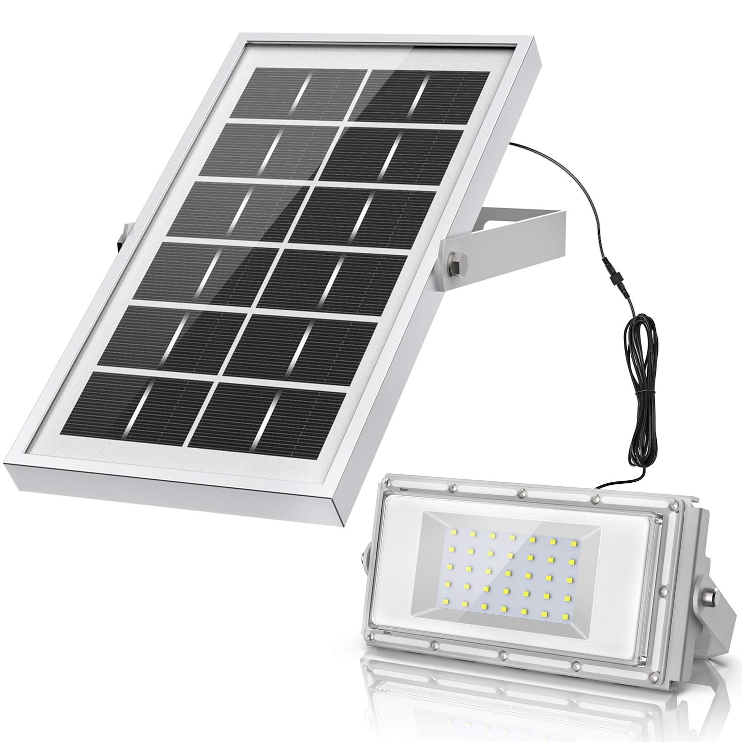 Solar Lights, LOZAYI IP65 Waterproof Outdoor Solar Lights, Motion Sensor 4 Optional Luminance, 3 Timing Modes with Remote Control, Easy to Install Security Flood Lights for Front Door,Yard,Garage,Deck