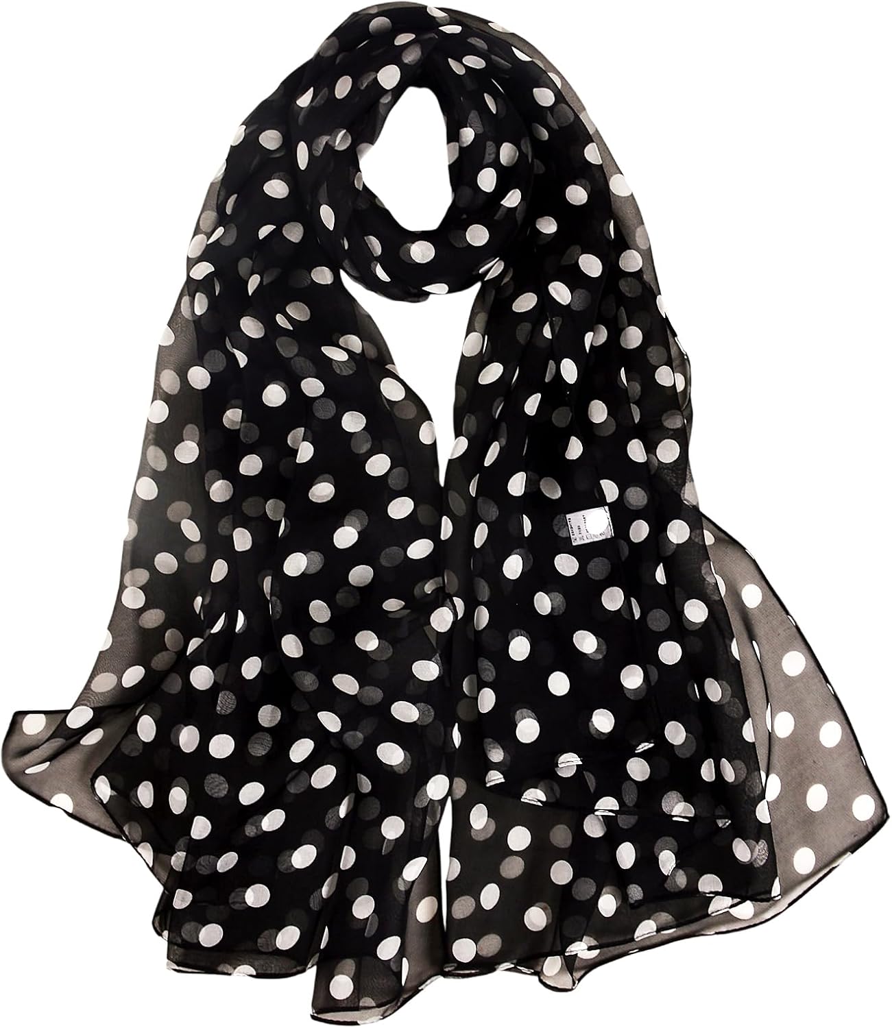 Women 100% Mulberry Silk Chiffon Scarf 69"x43" Printed Long Shawl