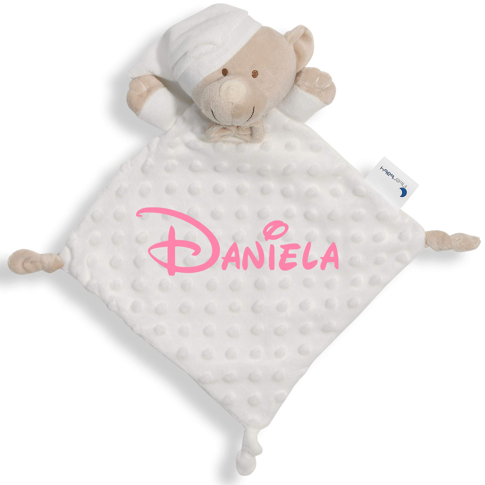 mibebestore Dou Dou Personalizado para Bebé | Ultra Suave, Bordado con Nombre, Hipoalergénico y Lavable Regalo Baby Shower