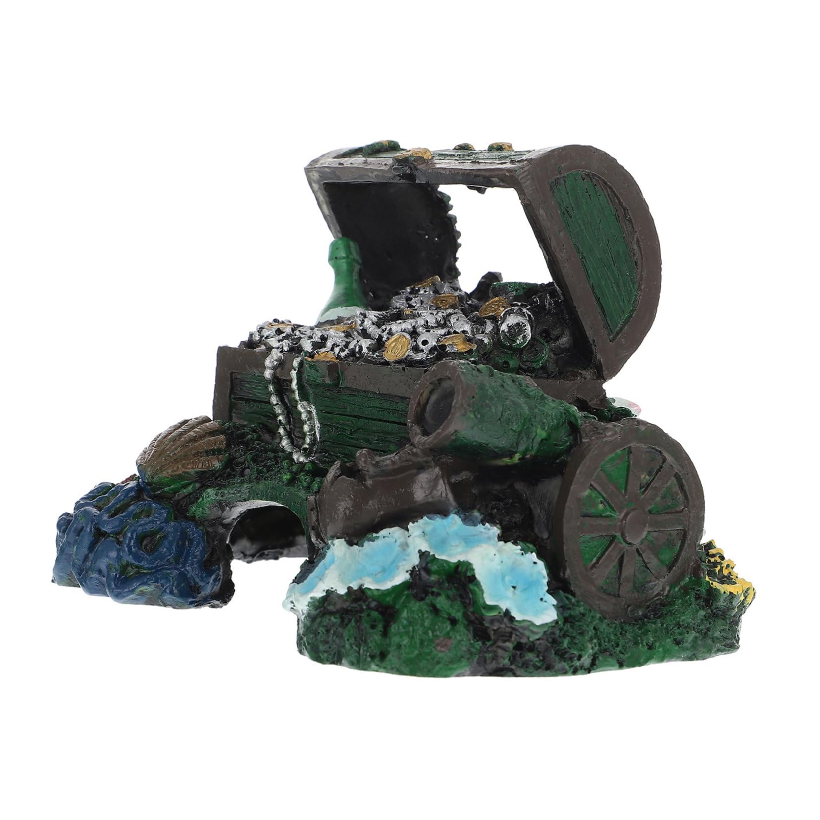 Beaupretty Adorno De Acuario Cofre del Pequeño Tanque De Peces Delicado Adorno De Acuario Rock Decorar Adornos Accesorios Huecos Decoraciones Artificiales Delicado Cofre del