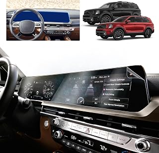 for 2025 Kia Telluride Screen Protector for 2023 2024 2025 Telluride S/EX/LX/SX Prestige (X-Line/X-Pro) 12.3-inch Touchscreen Bubble Free Soft Nano Protective Film 2PCS