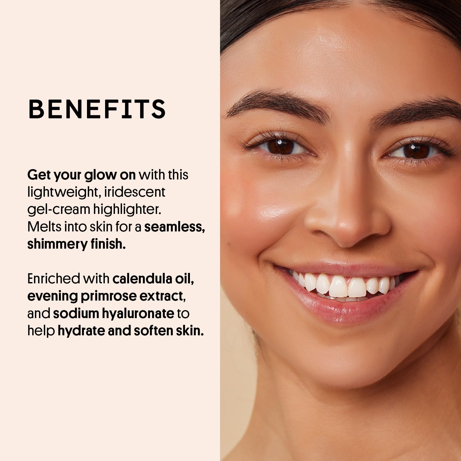 Winky Lux Cheeky Rose Liquid Highlighter - Gel Cream, Blendable & Buildable Pigment, Long Lasting Weightless Dewy Finish, Rose Gold, Nova
