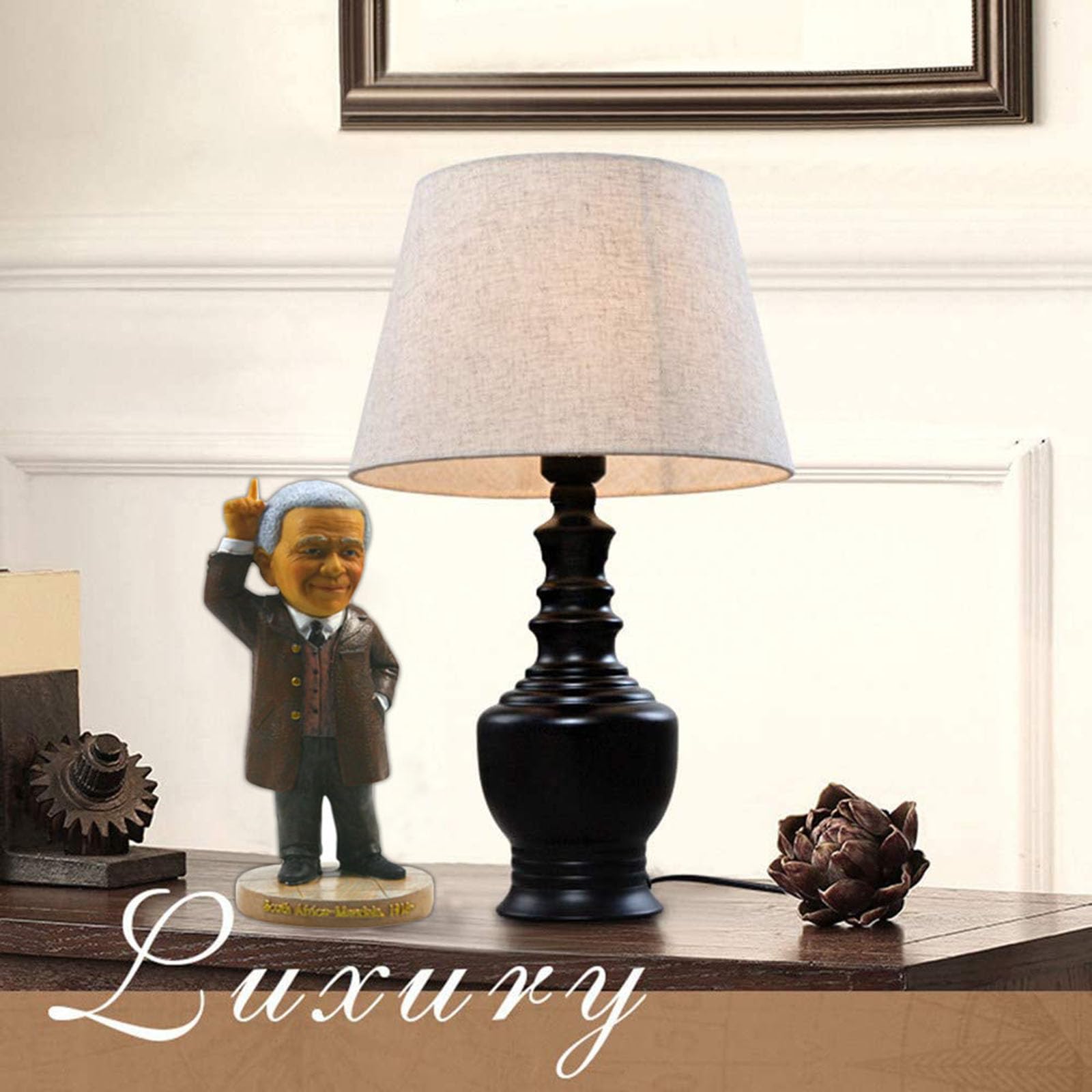 Estatua De Nelson Mandela, Estatua De Resina, Escultura De Decoración del Hogar, Decoración De Colección, Marrón