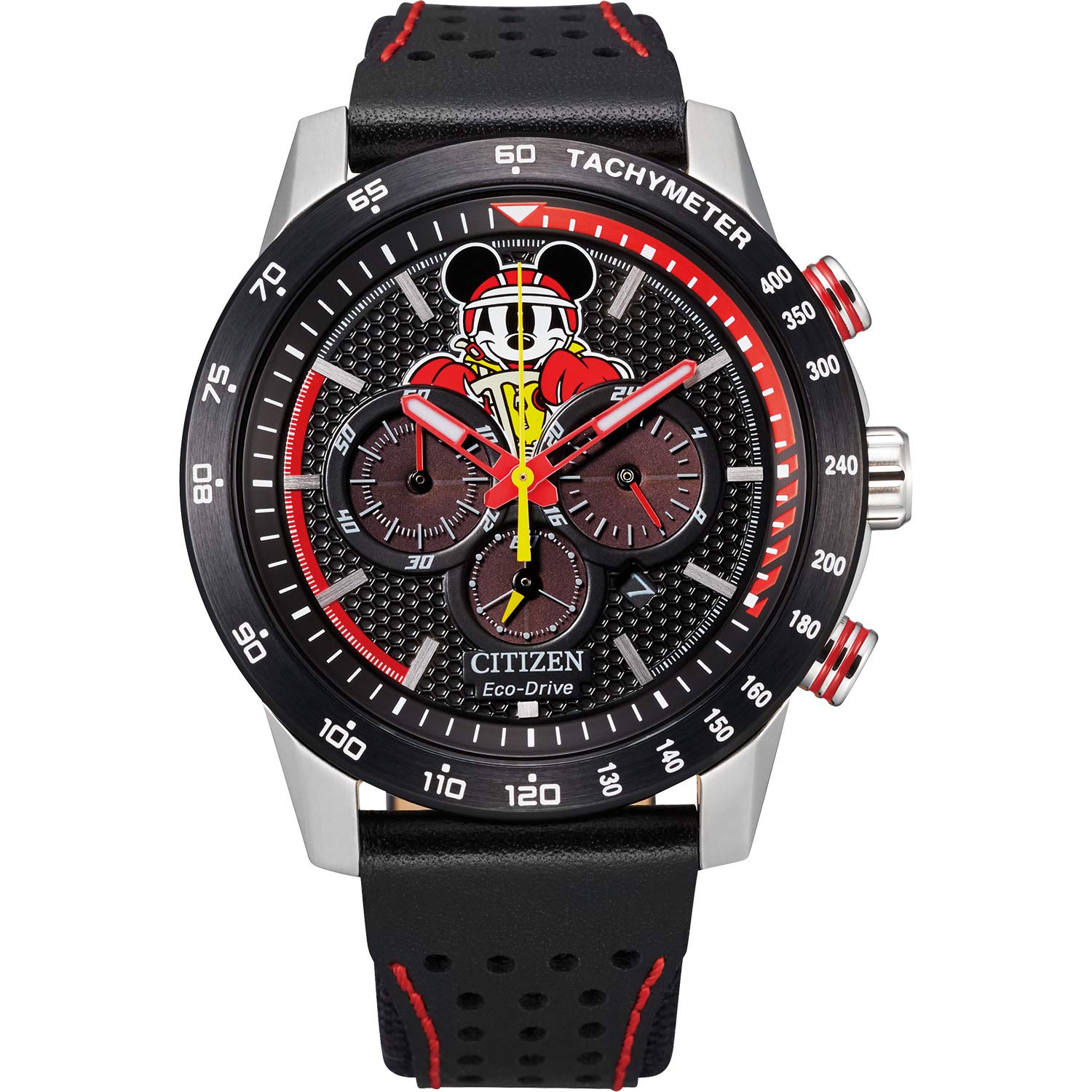 Citizen Eco-Drive Disney Quartz Mens Analog Watch, Stainless Steel With Leather Strap, Mickey Mouse, Black (Model: Ca4439-07W) (B08K3DKRDC) Amazon Price History, Amazon Price Tracker