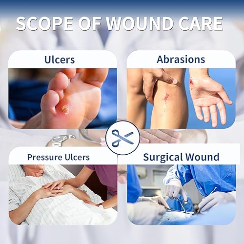 Miniatura 7 de 10 unidadescaja de apósito hidrocoloide con borde para exudado ligero, parches hidrocoloides apósito impermeable para heridas, vendajes