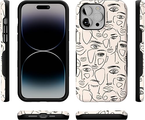 Vista 1581 de Casely - Funda para iPhone 14 Pro Max, Viva La Vida, Frida Kahlo Floral Collage, compatible con MagSafe 10 Frida Kahlo Viva La Vida Collage