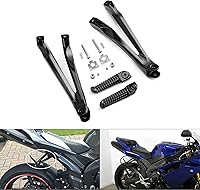 Vista 7 de TCT-MOTORPARTS Estriberas de pasajero trasero Juego de reposapiés para Yamaha YZF R1 04 05 06 07 08
