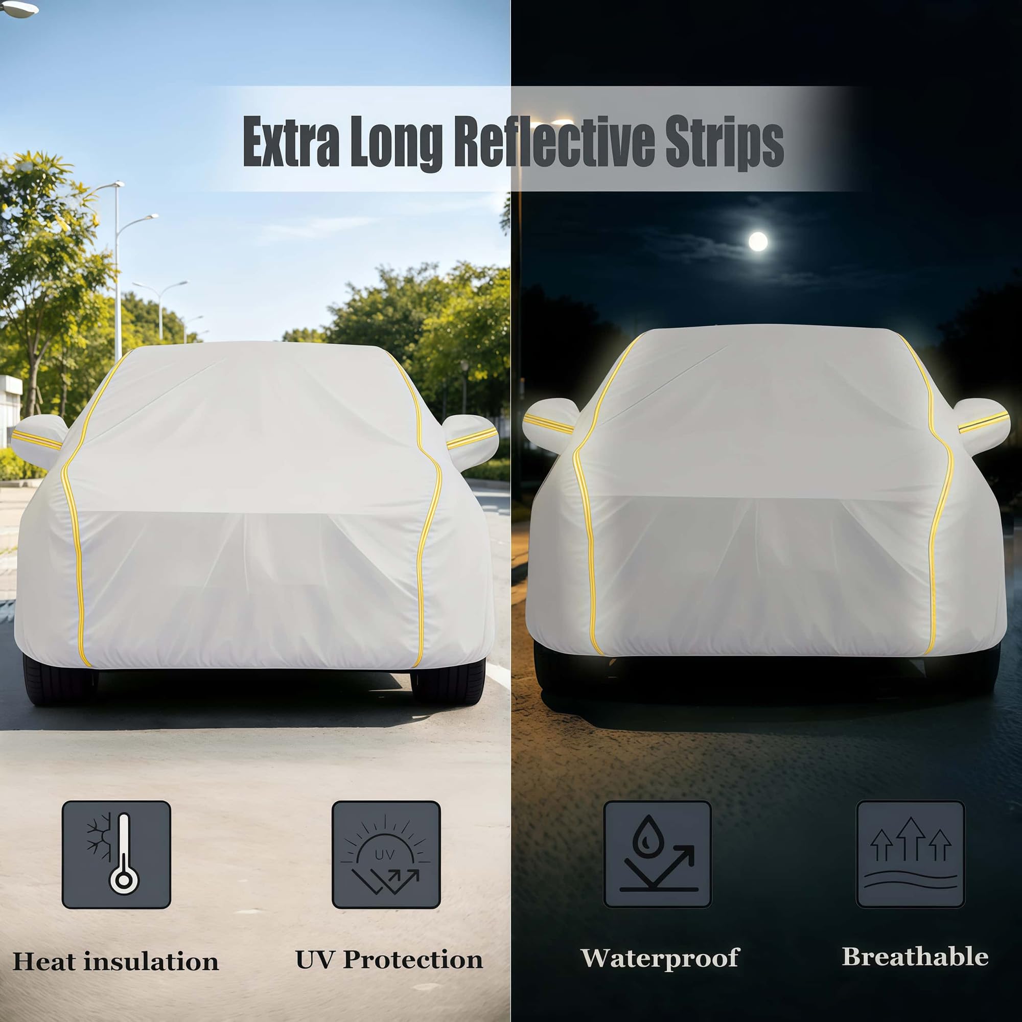 Telo Copriauto Impermeabile Per Honda HR-V(2022-2024) 丨Copri Auto Telo Antigraffio Antipolvere Anti-UV e Antivento per Protezione Totale Esterna Con cerniera