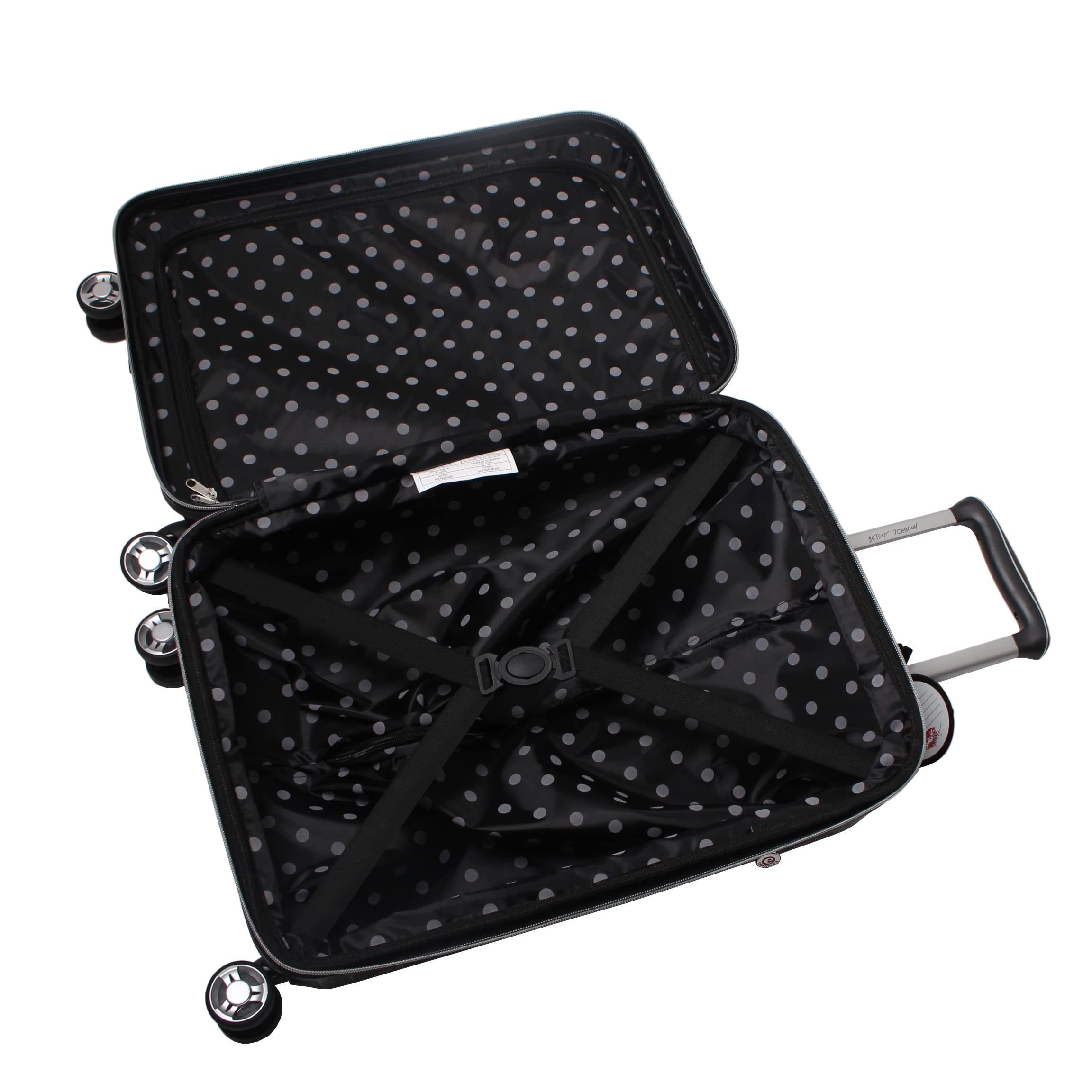 Betsey Johnson Designer Luggage Collection - Expandable 3 Piece Hardside Lightweight Spinner Suitcase Set (): Flamingo Strut TAMALE