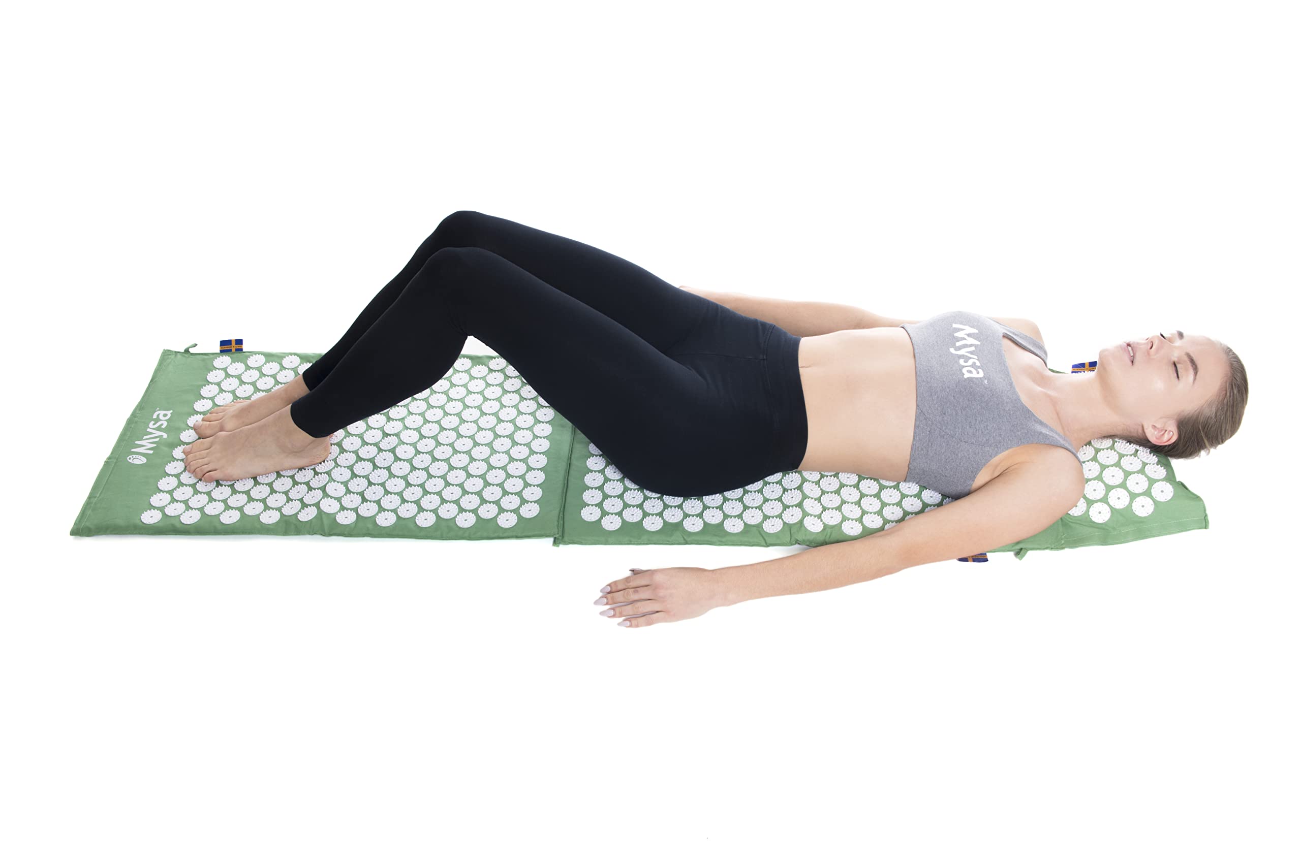 THERMO MYSA DUO XXL : Tapis d'acupression XXL plus coussin chauffant : 180 cm! pour grandes corpulences / l'ensemble du corps. L'authentique suédoise : la meilleure # 1 au monde ! +tutoriel et 4 sacs
