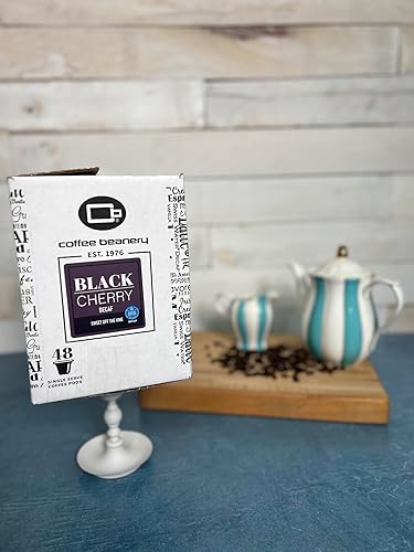 Miniatura 8 de Cápsulas de café de una sola porción de cereza negra  Coffee Beanery  Café saborizado (cafeinado, 48 unidades)