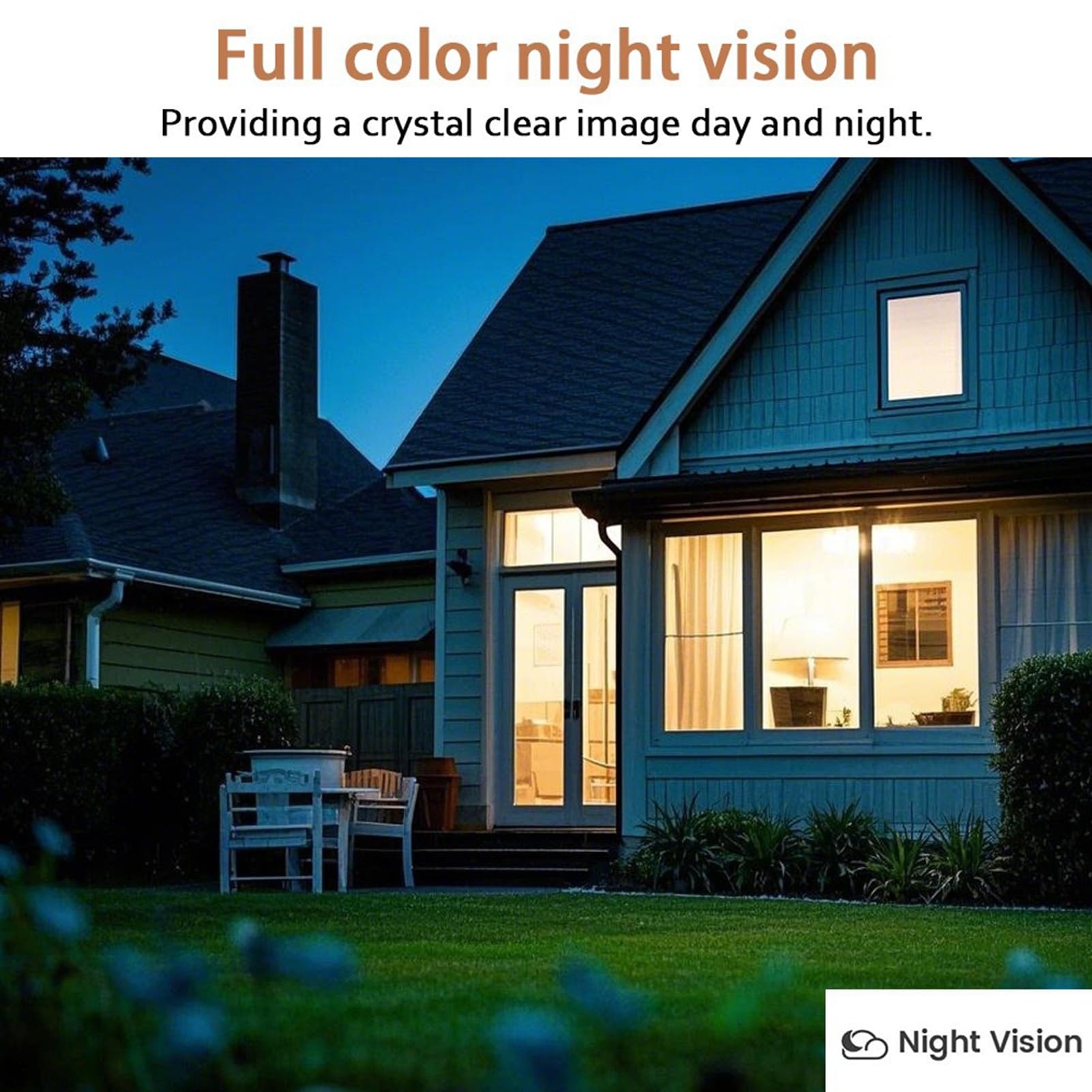 Timbre con Vídeo Inteligente, Timbre con Vídeo WiFi, con Inalámbrico con Visión Nocturna en Color Full HD, Conversación Bidireccional para Seguridad del Hogar